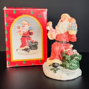 1992 Brinn's “Dolls From The North” Hand-Painted Santa Claus Christmas Figurine